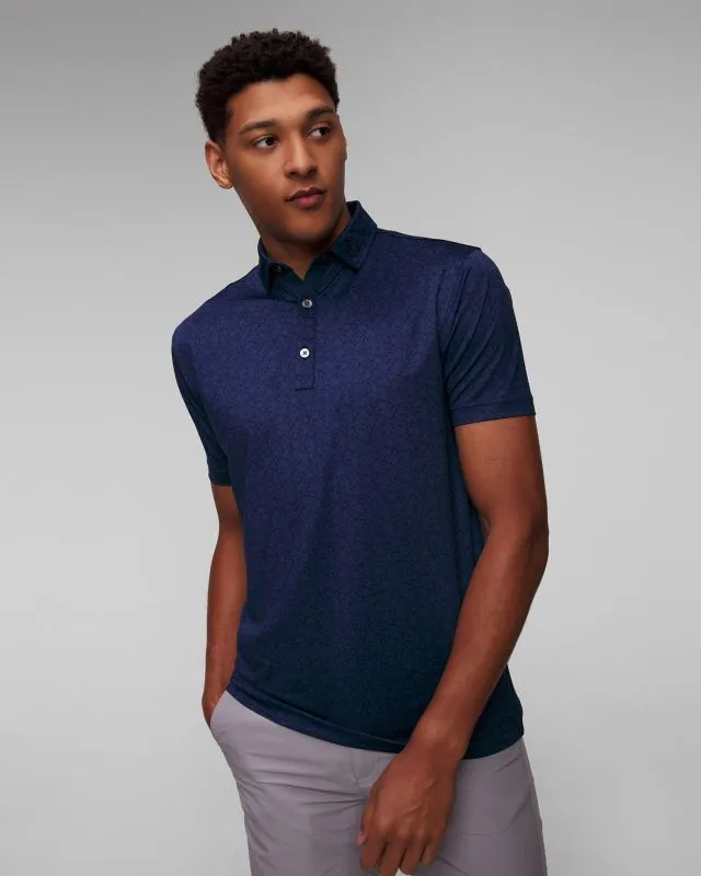 Granatowe polo męskie FootJoy Eu Painted Floral 81617-floralnavy