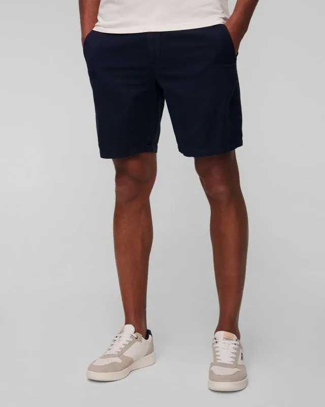 Granatowe szorty lniane męskie Polo Ralph Lauren 710741375-410