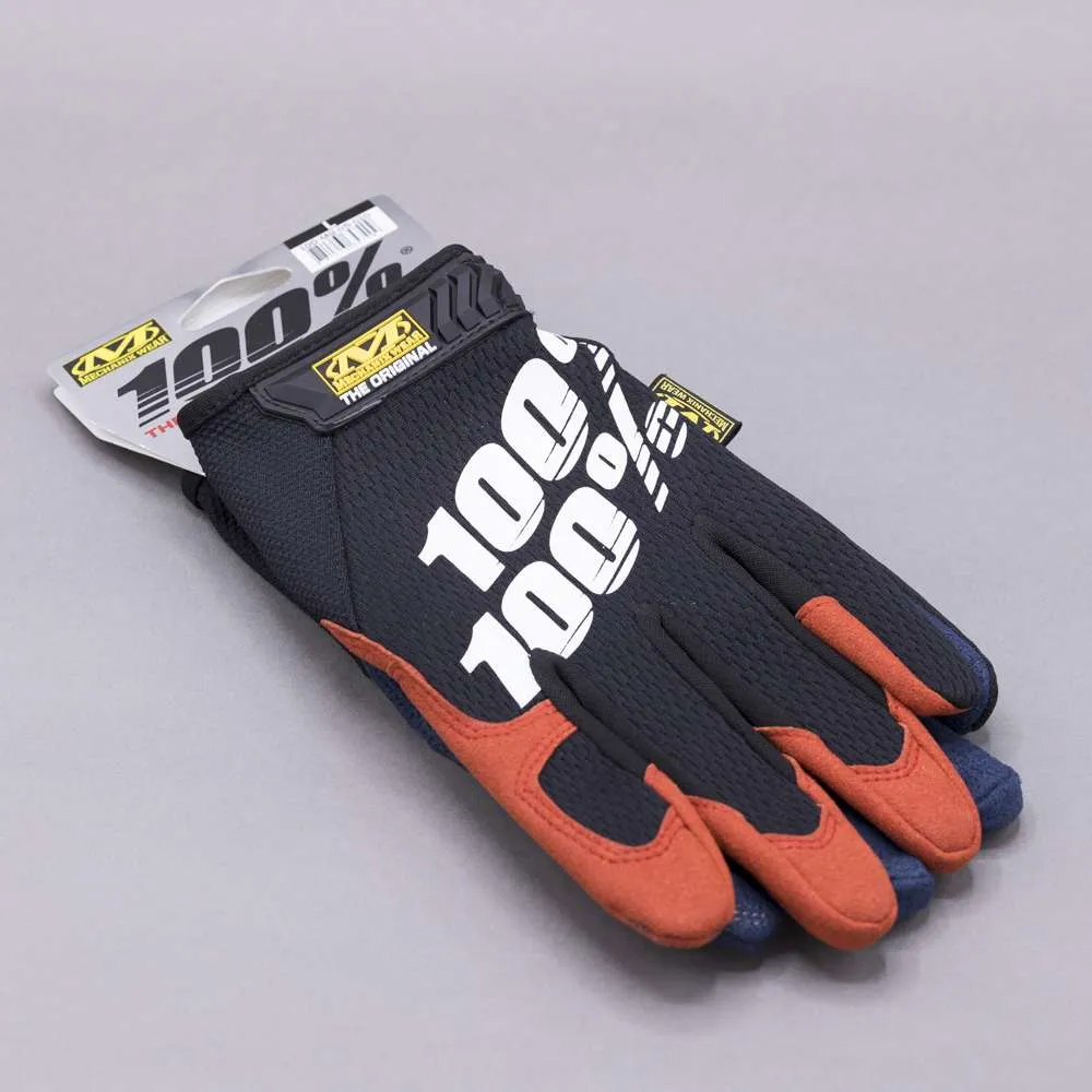 Guanti 100% rosso/blu The Original Mechanix Wear 