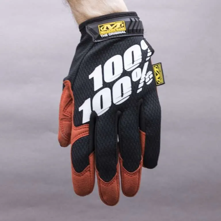 Guanti 100% rosso/blu The Original Mechanix Wear 