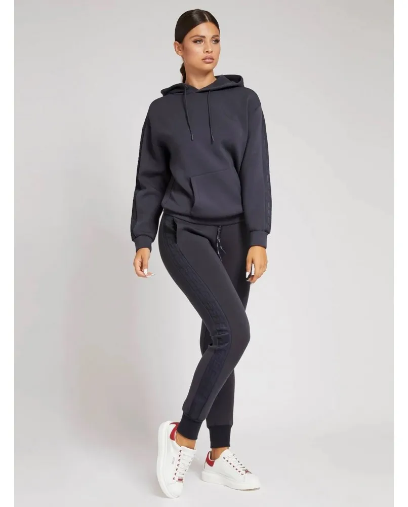 GUESS felpa ECO donna con cappuccio nero
