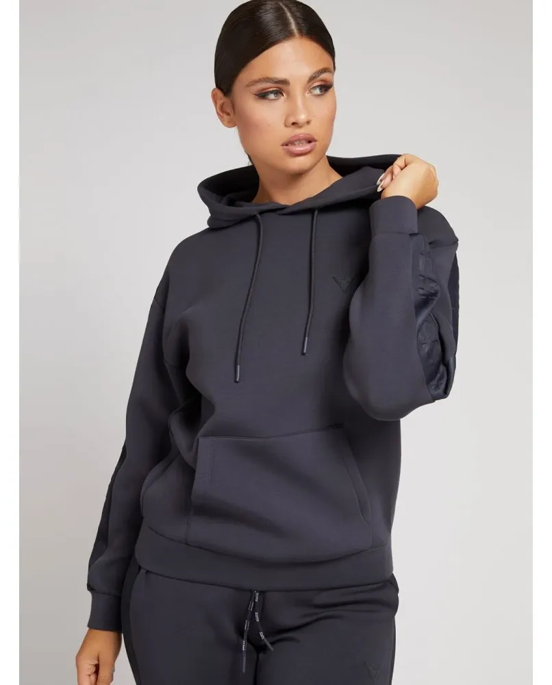 GUESS felpa ECO donna con cappuccio nero
