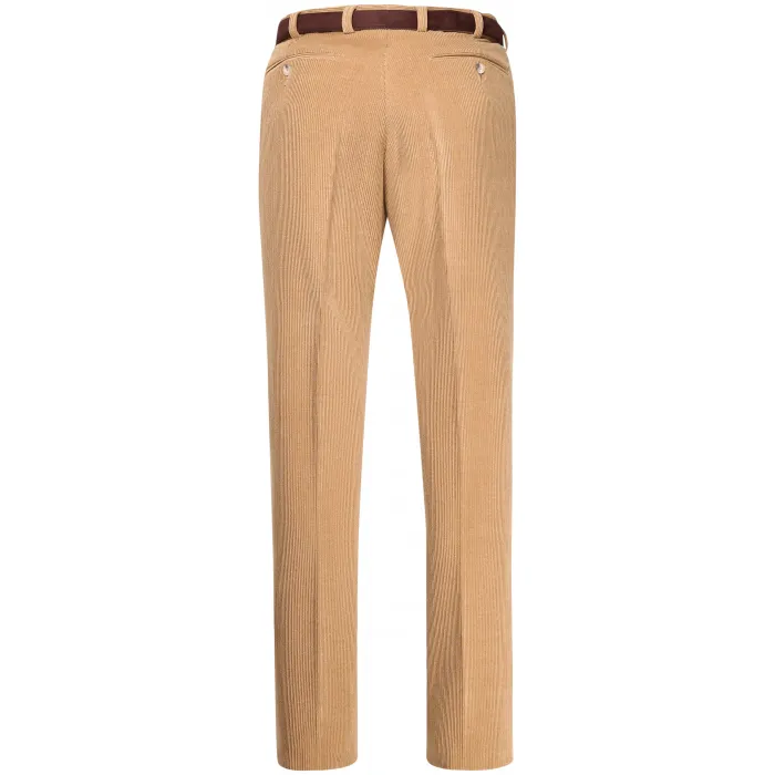 Henk ter Horst pantaloni Trelana in lana elasticizzata a coste Camel