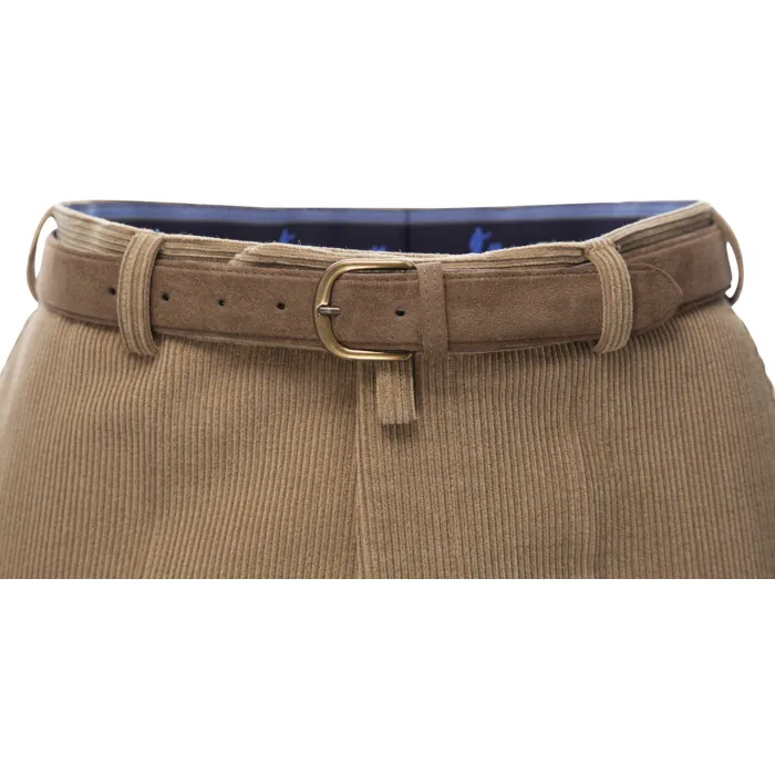 Henk ter Horst pantaloni Trelana in lana elasticizzata a coste Camel
