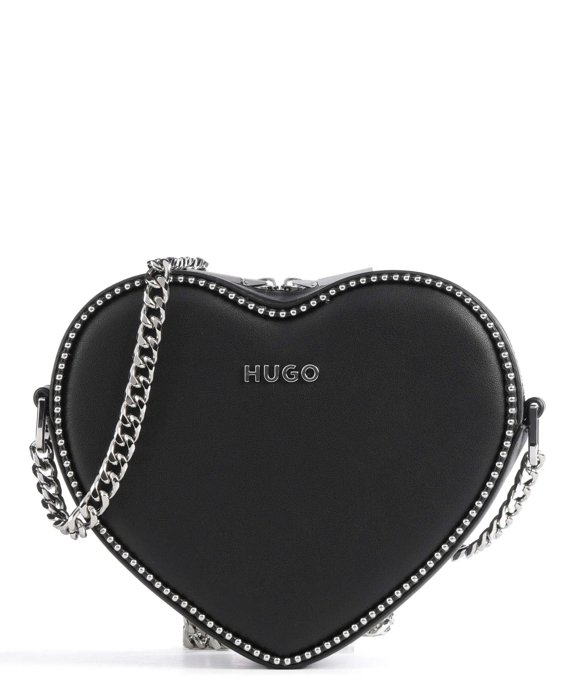  Hugo Love Heart Borsa a tracolla pelle sintetica nero  