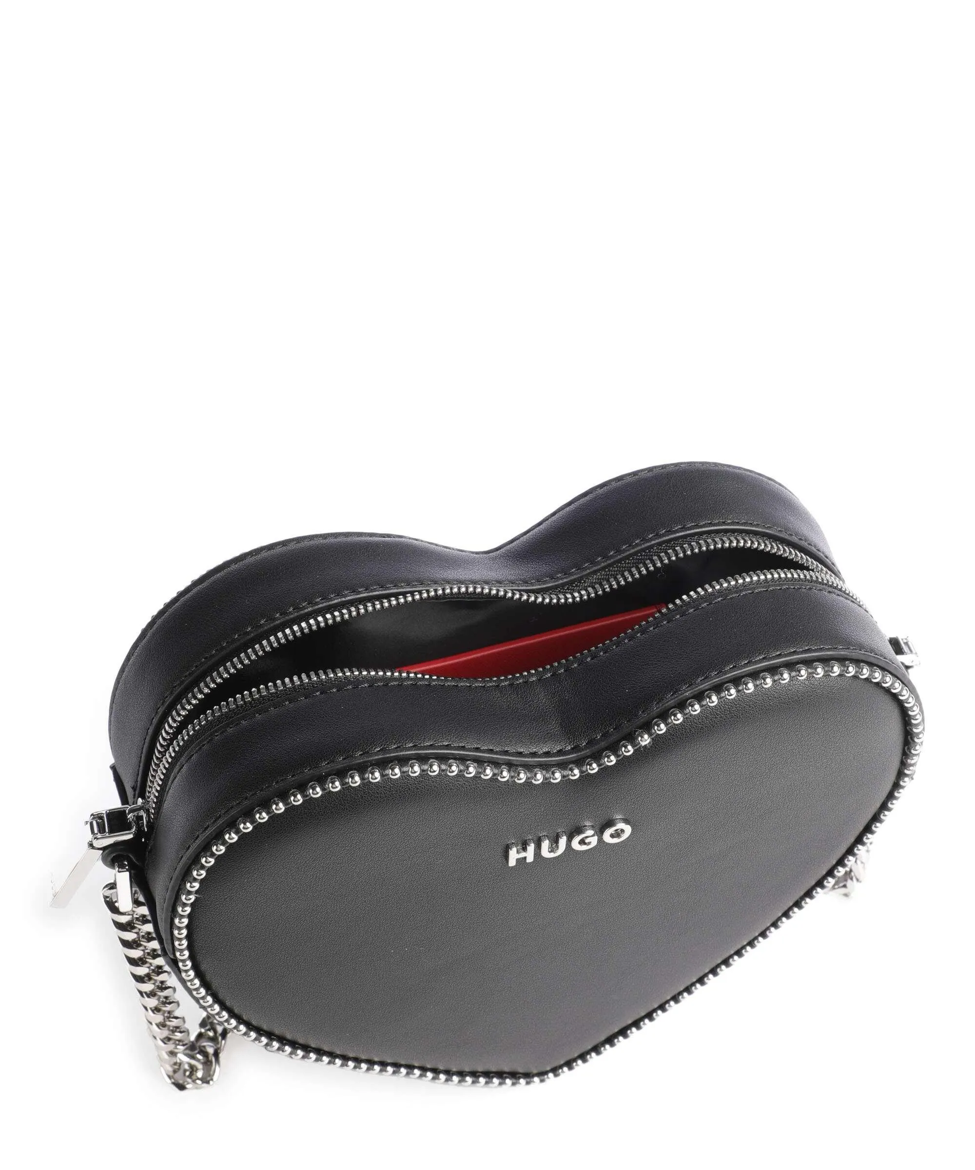  Hugo Love Heart Borsa a tracolla pelle sintetica nero  