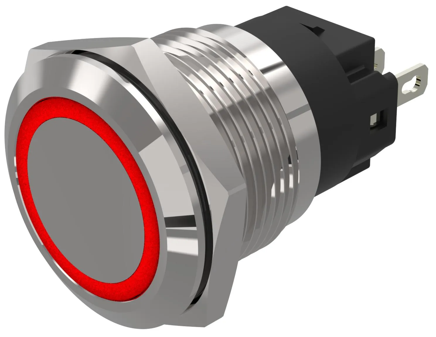Indicatore EAO Rosso  a LED, 12V ca/cc, IP65, IP67, foro da 19mm