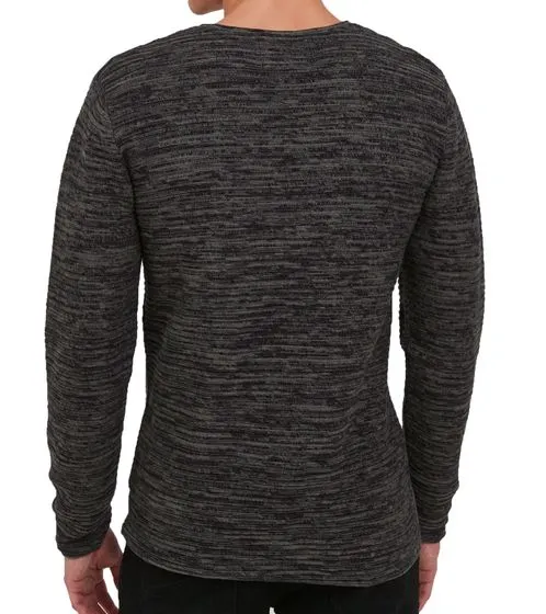 INDICODE Bayne maglione a maglia fine maglione da uomo screziato 35548MM 915 grigio