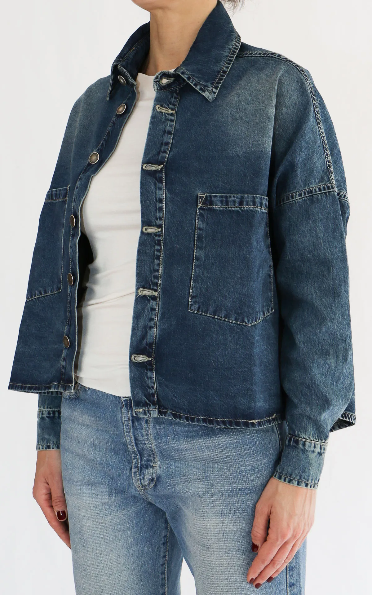 Initial – Giacca / camicia denim over – Jeans