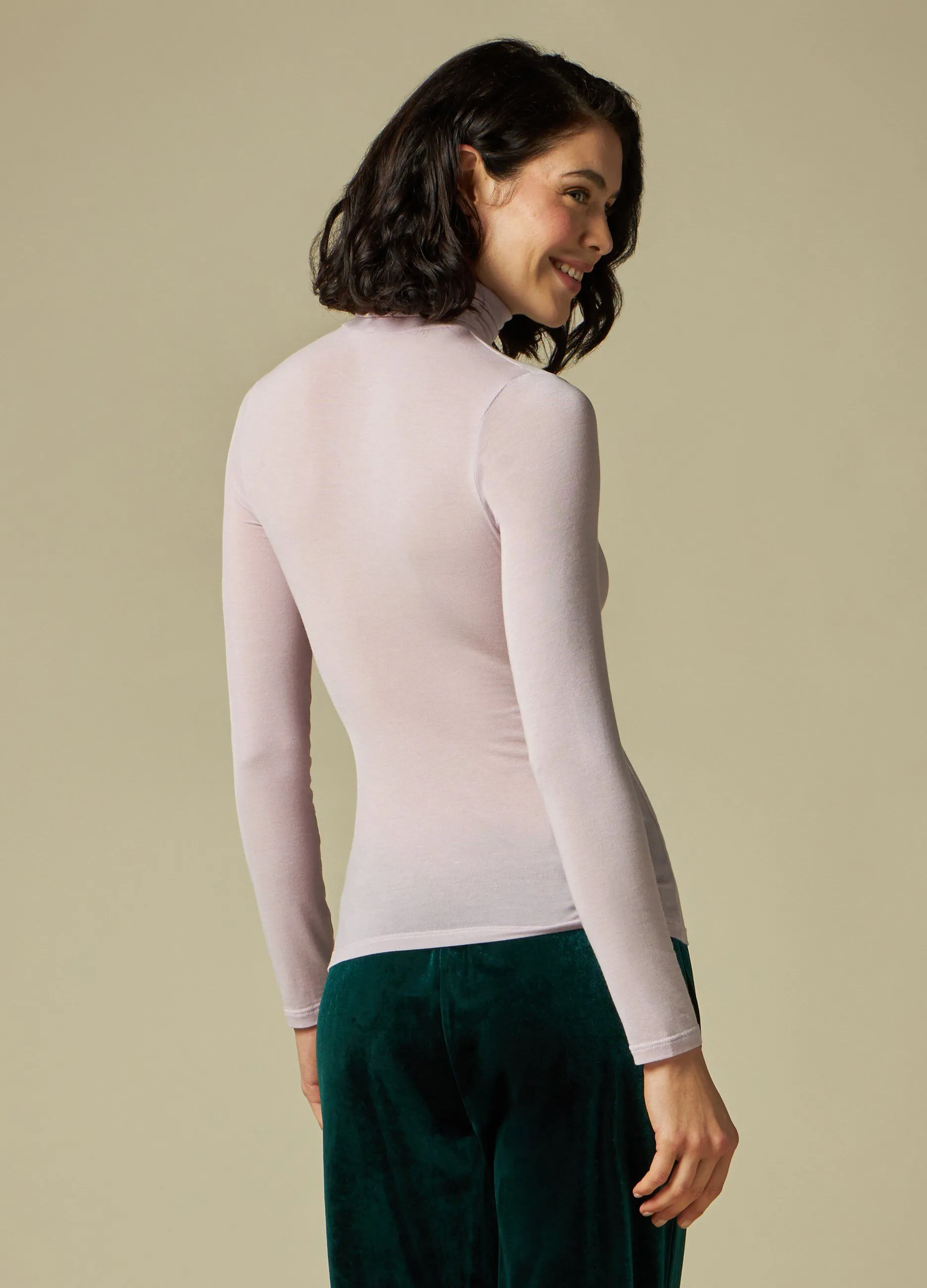 IWIE  Dolcevita in tessuto stretch Made in Italy