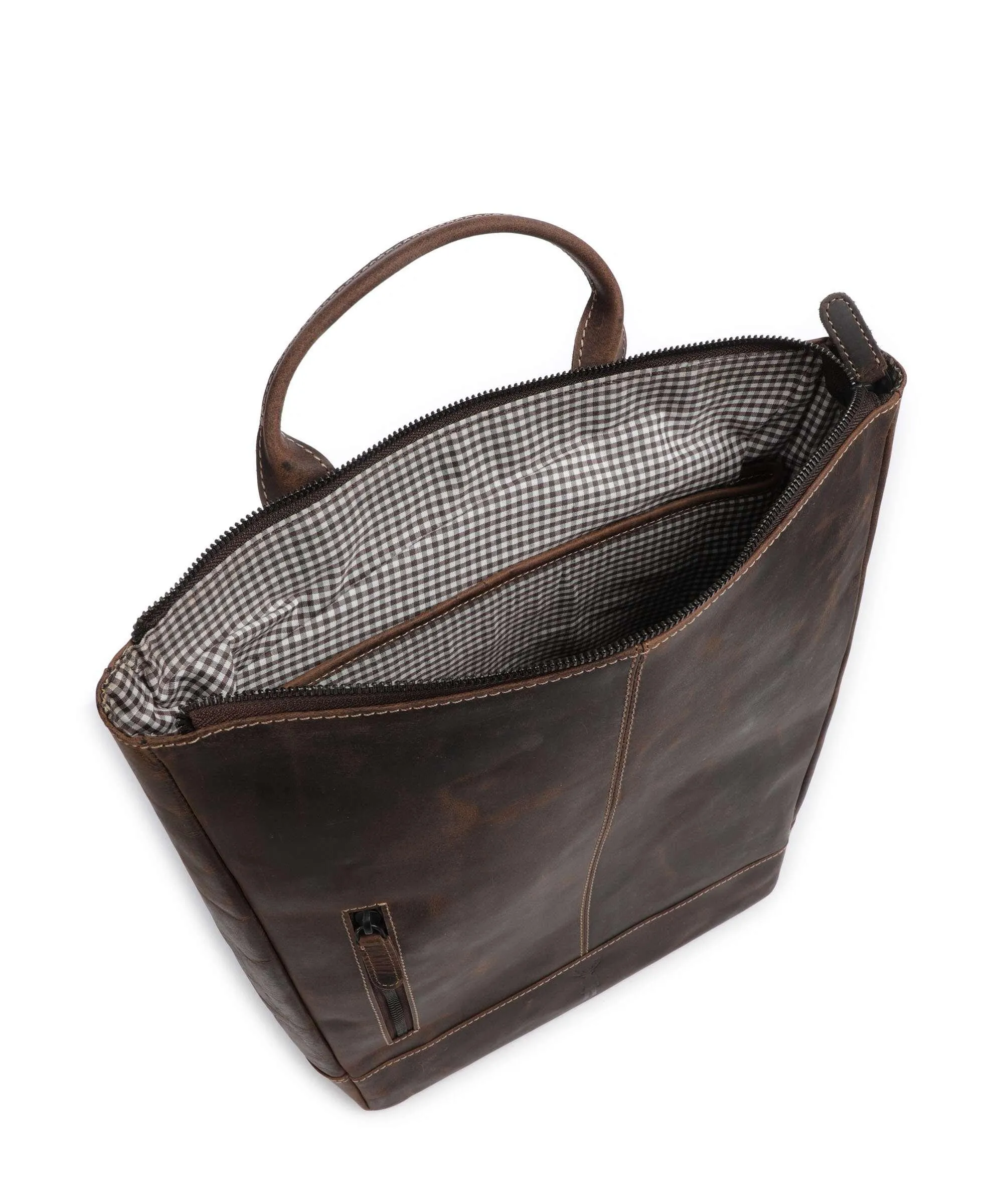  Jack Kinsky Baltimore 14 Zaino 13″ pelle granulata marrone scuro  