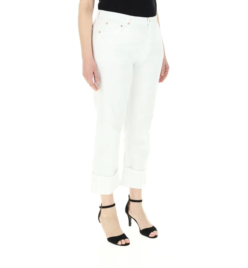 Jeans con risvolto