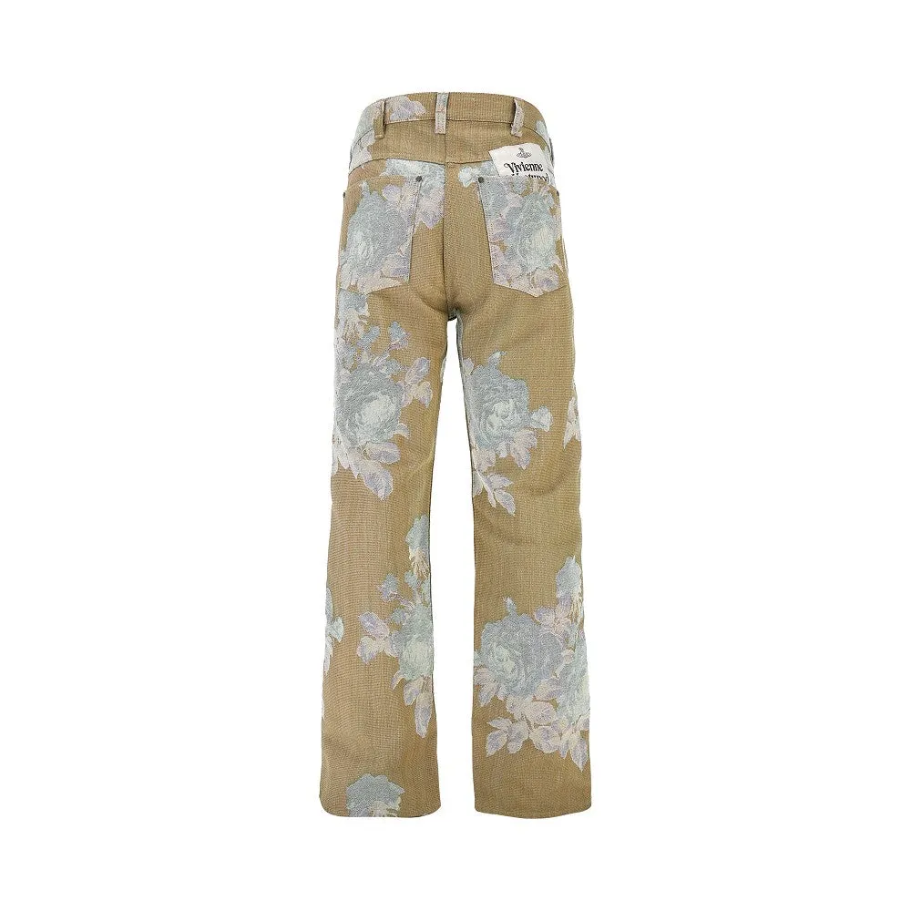 Jeans 'Ranch' in cotone jacquard