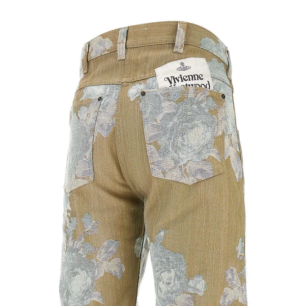 Jeans 'Ranch' in cotone jacquard