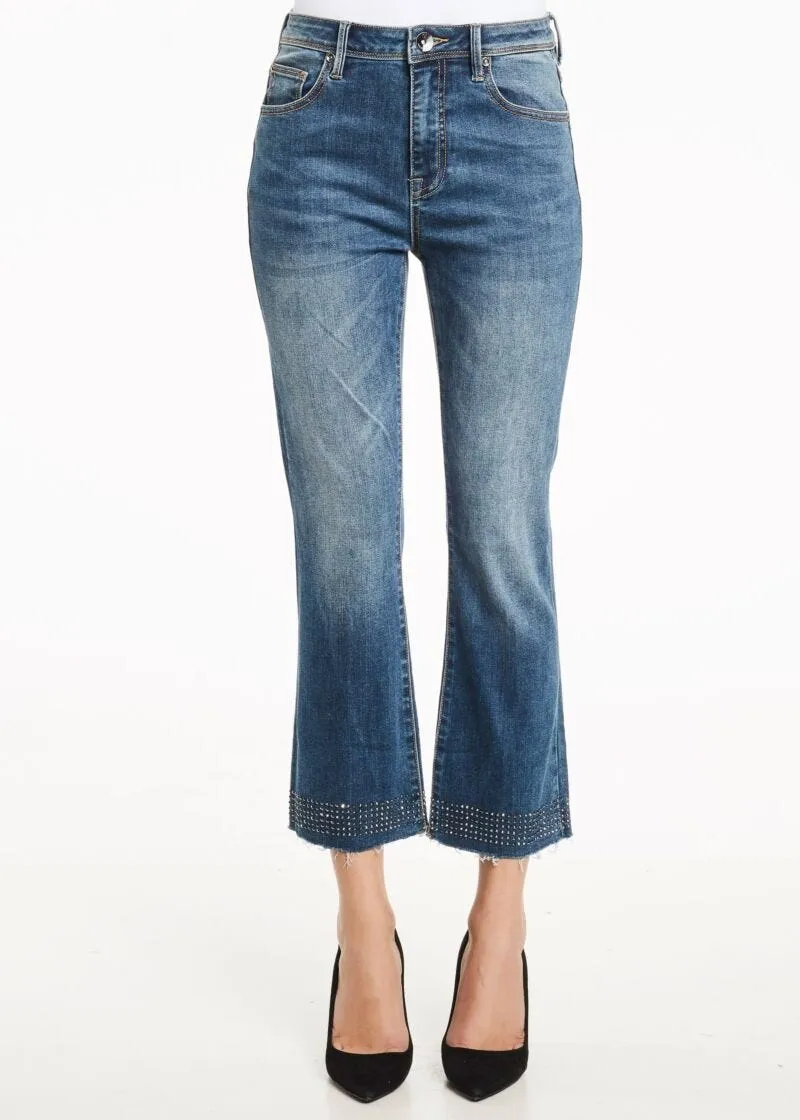 Jeans straight cropped