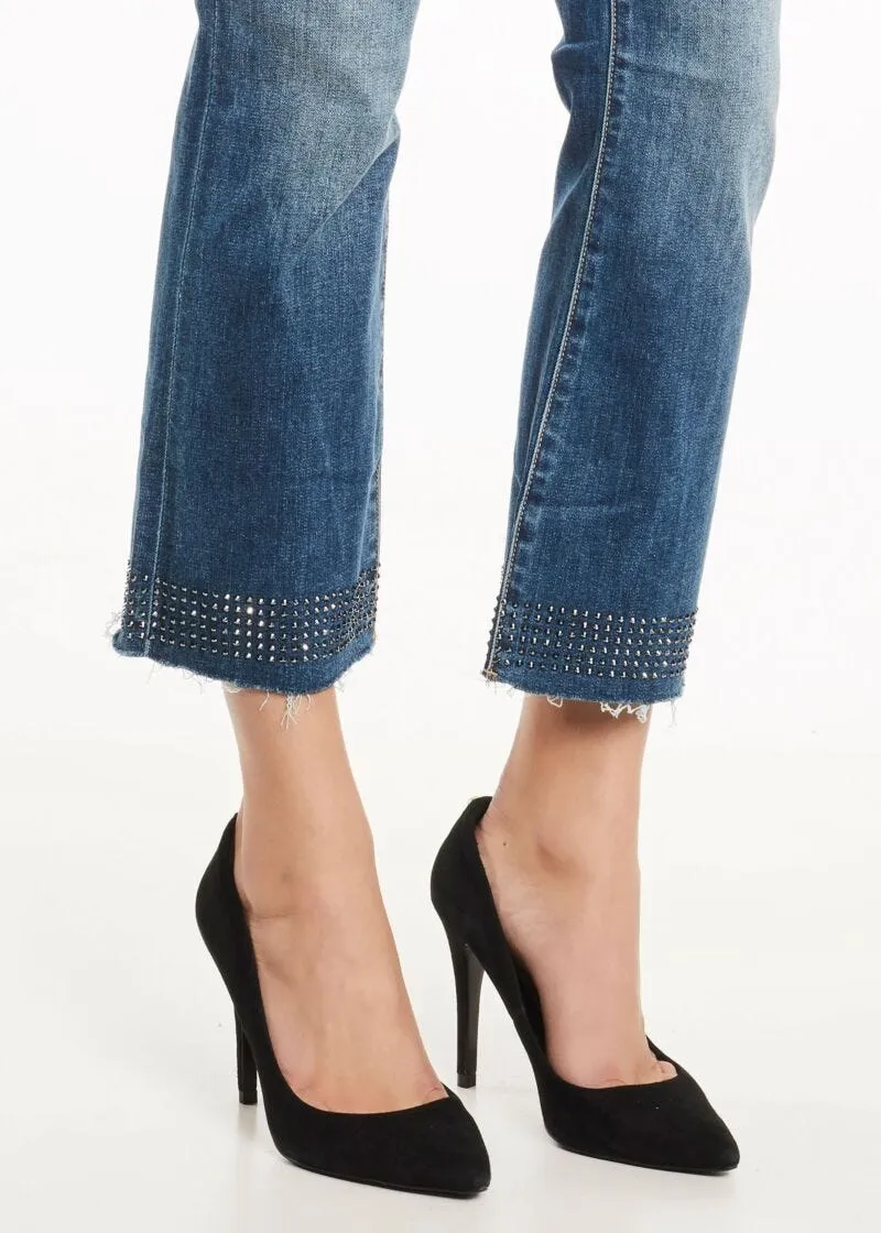Jeans straight cropped
