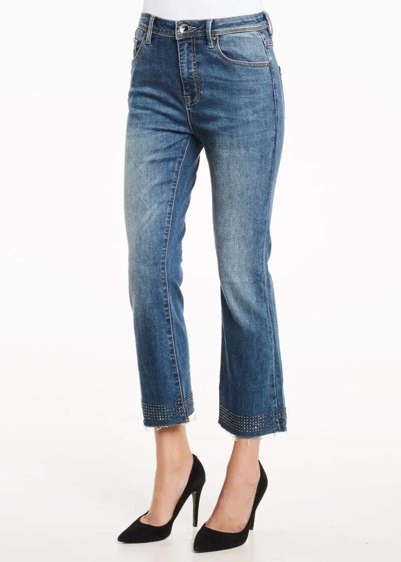 Jeans straight cropped