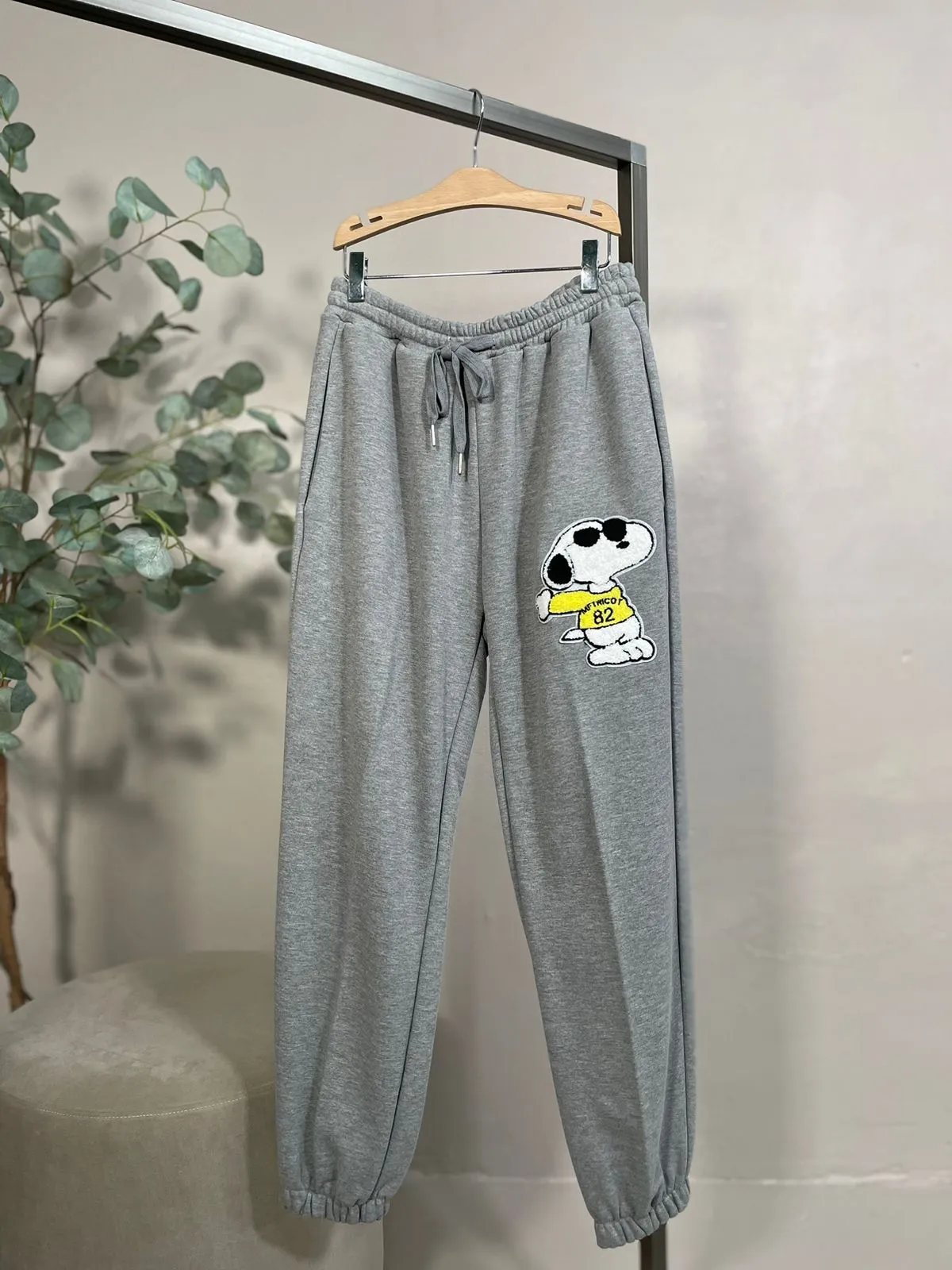 Jogger Mini Snoopy Grigio