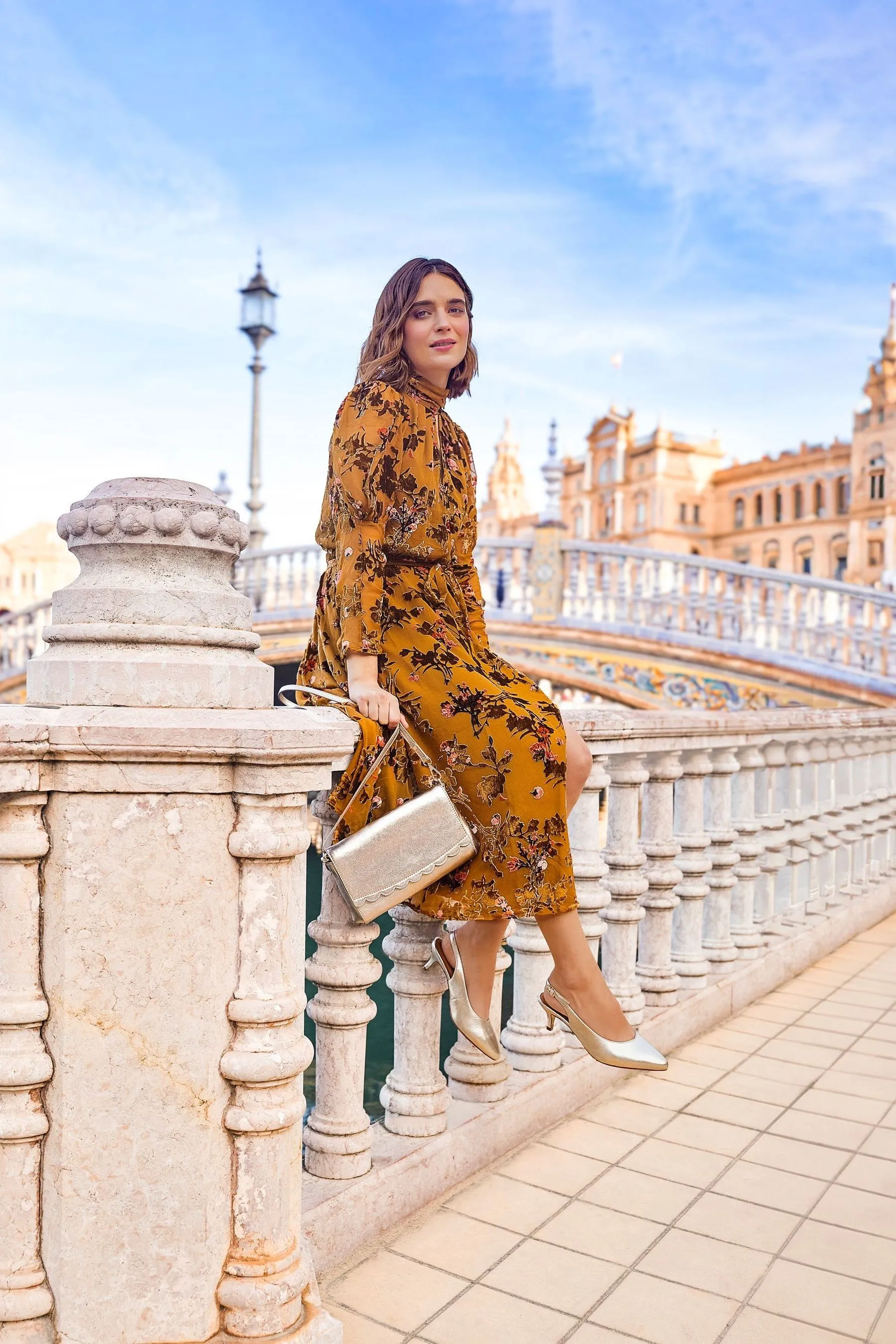 Jones Bootmaker Oro - Borsa a tracolla