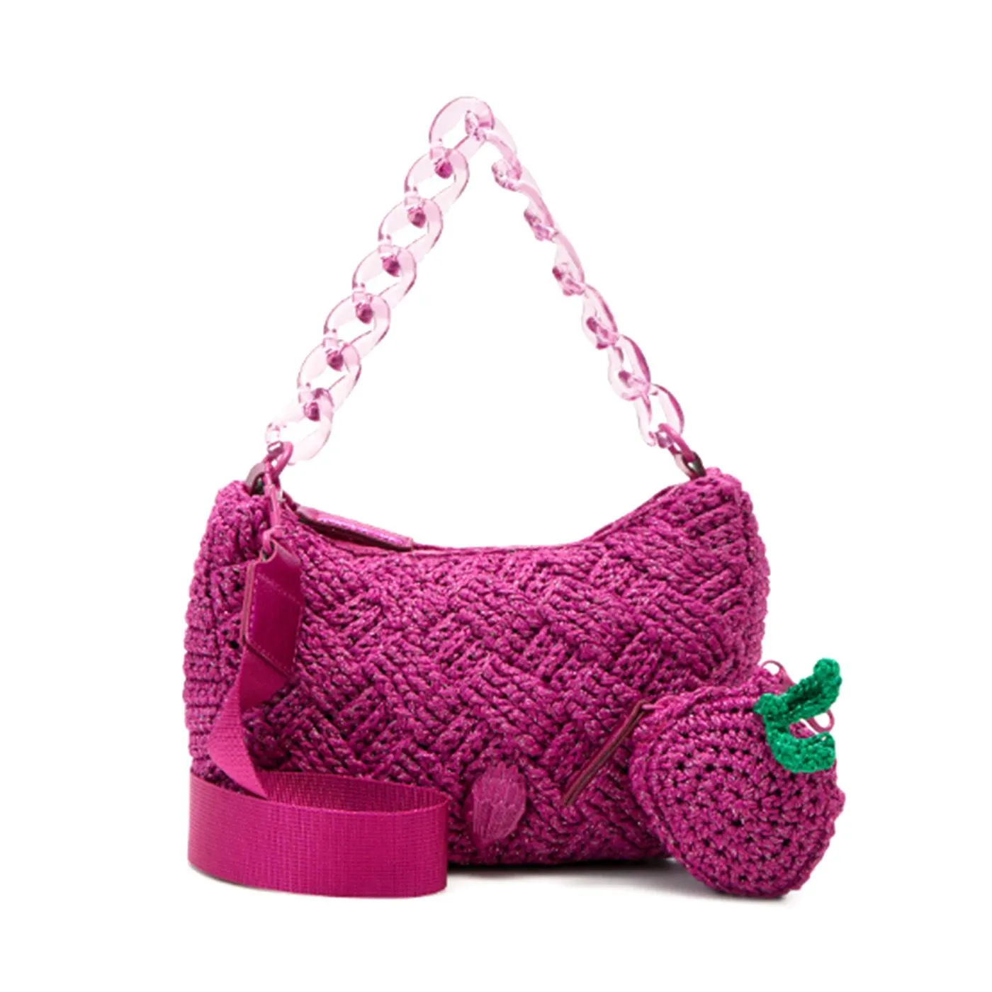 KURT GEIGER Crochet Multi Crossbody - Borsa a Tracolla Viola    