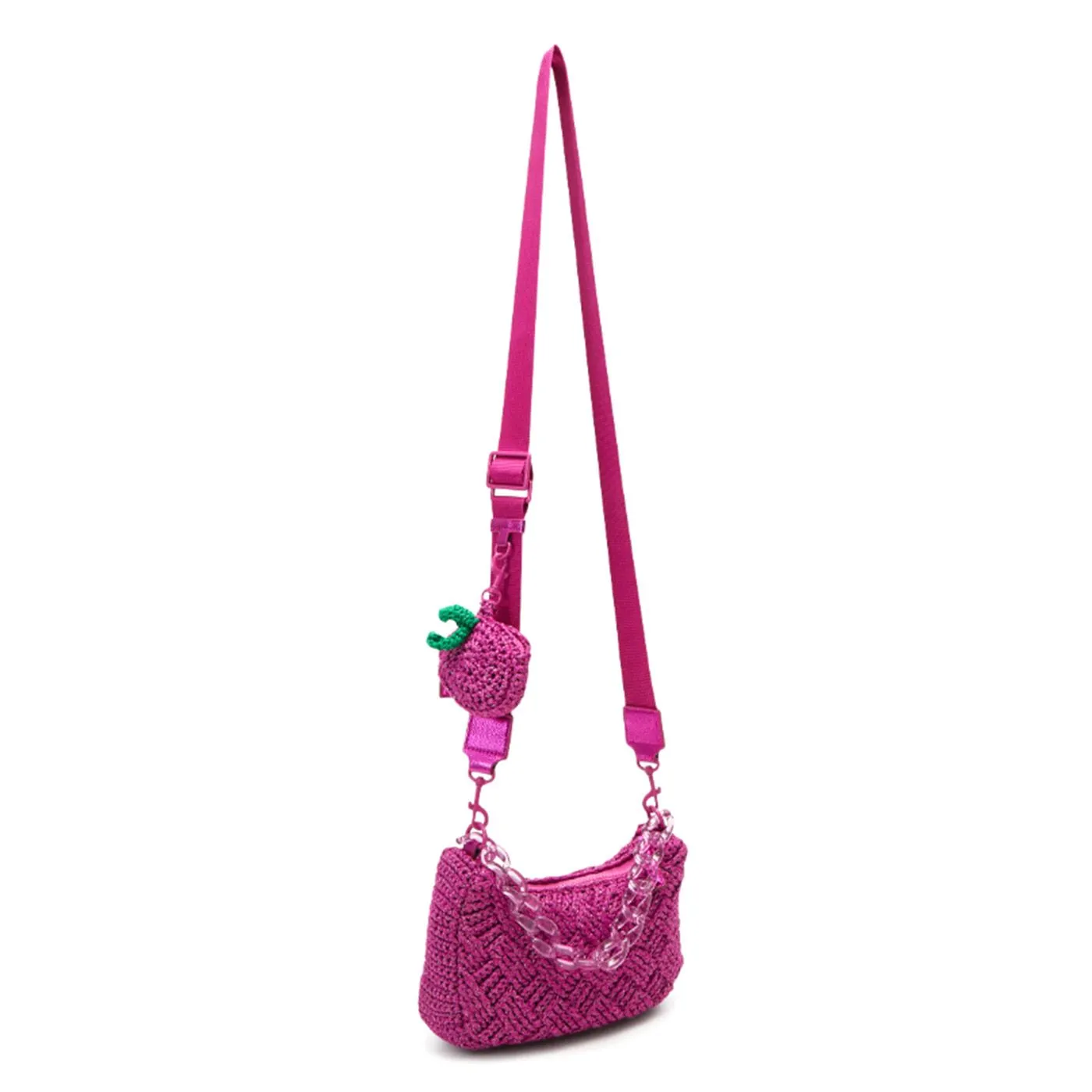 KURT GEIGER Crochet Multi Crossbody - Borsa a Tracolla Viola    