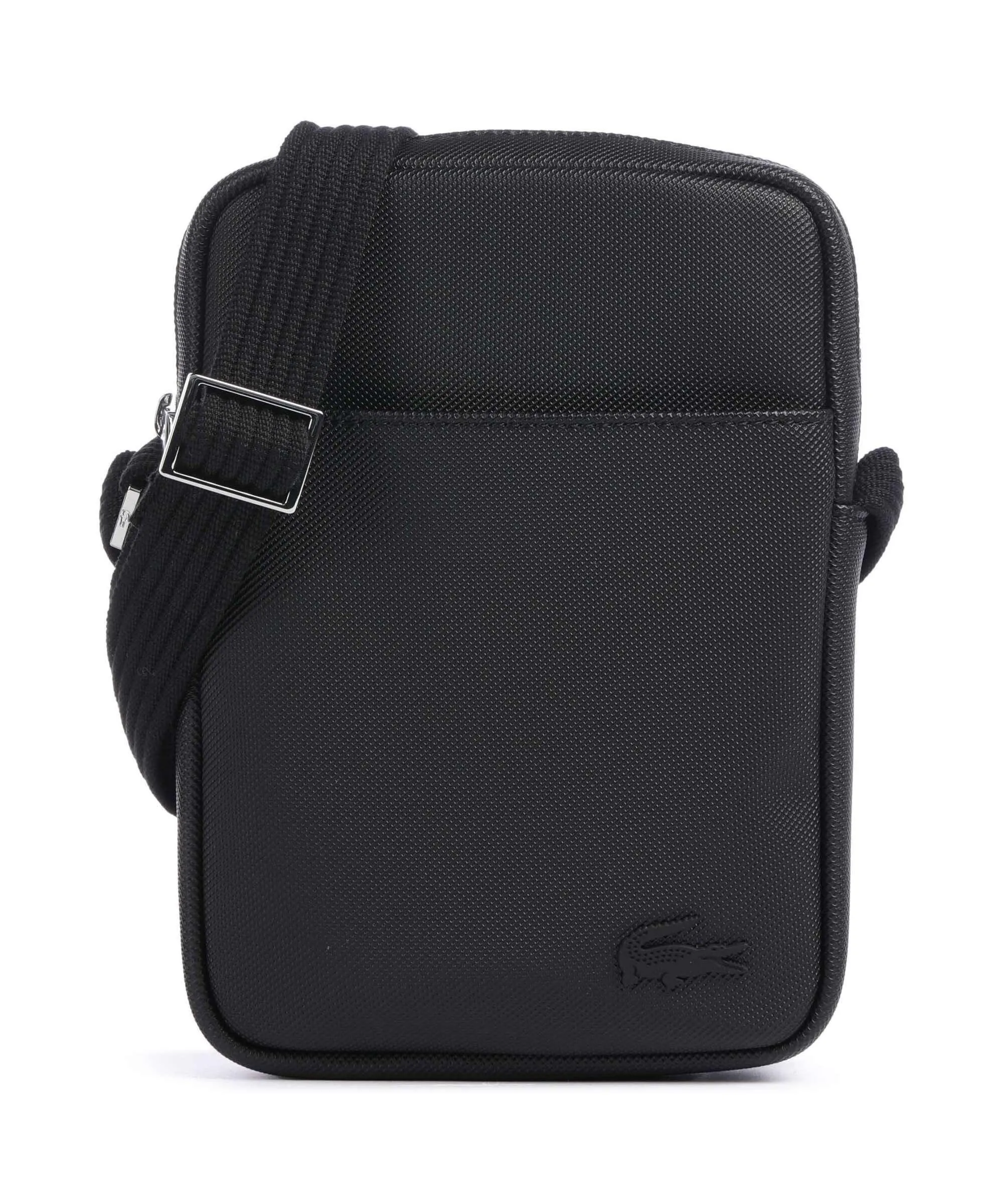  Lacoste Mens Classic Borsa a tracolla poliuretano nero  