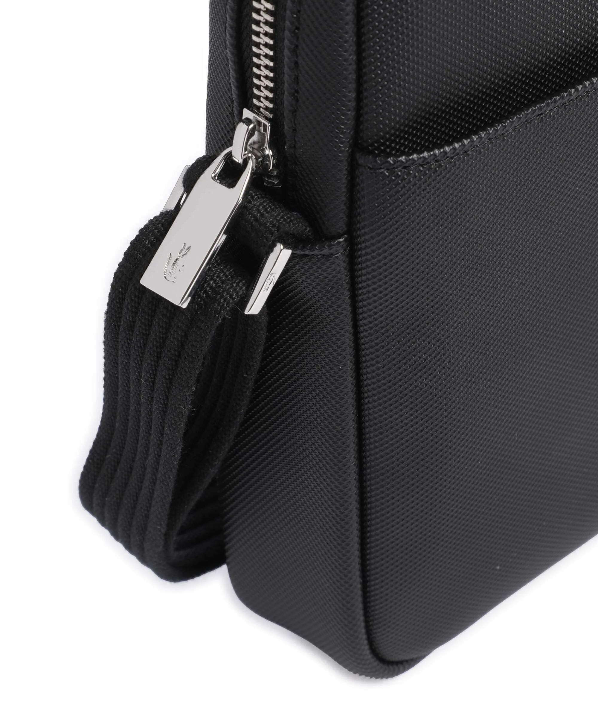  Lacoste Mens Classic Borsa a tracolla poliuretano nero  