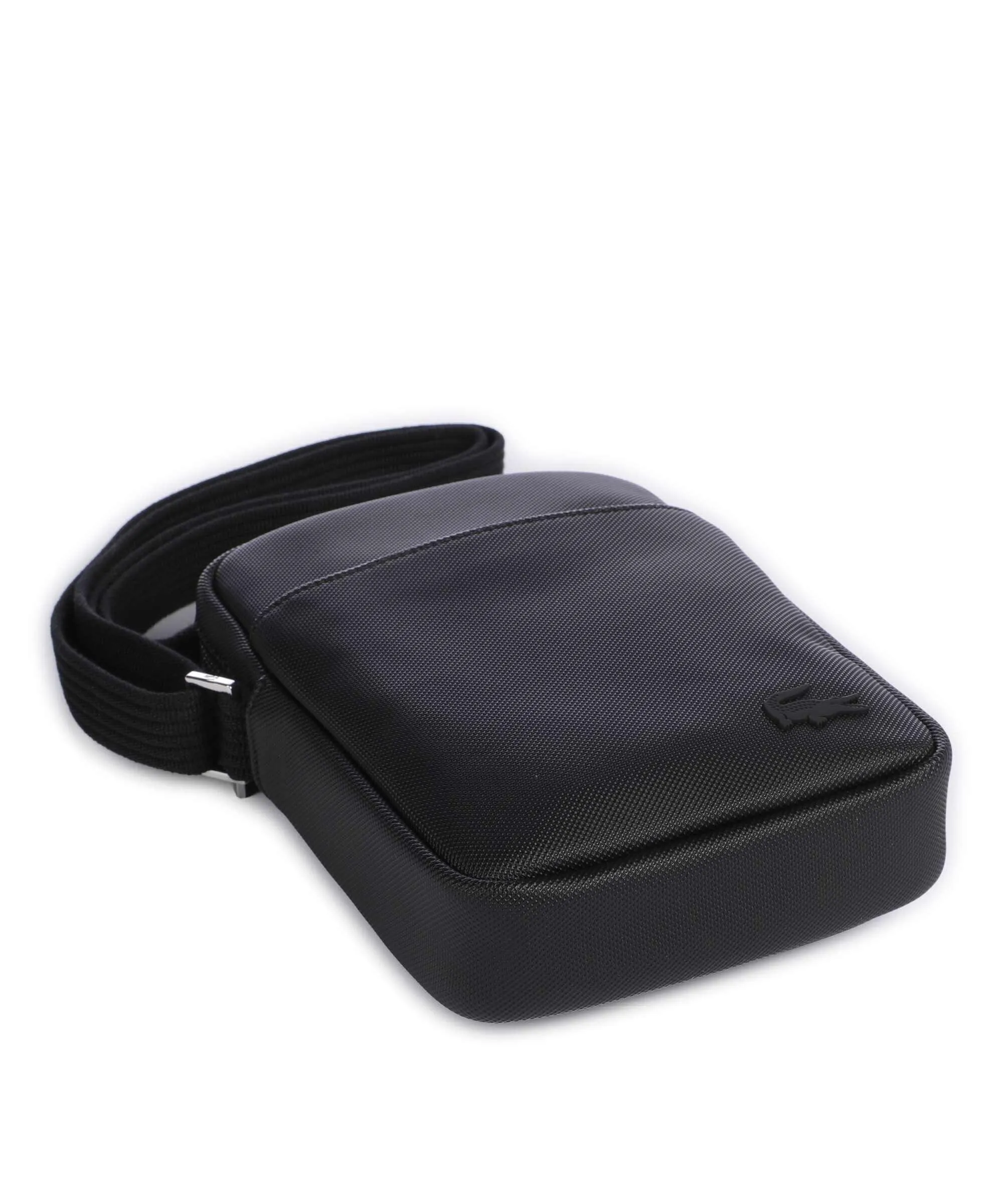  Lacoste Mens Classic Borsa a tracolla poliuretano nero  