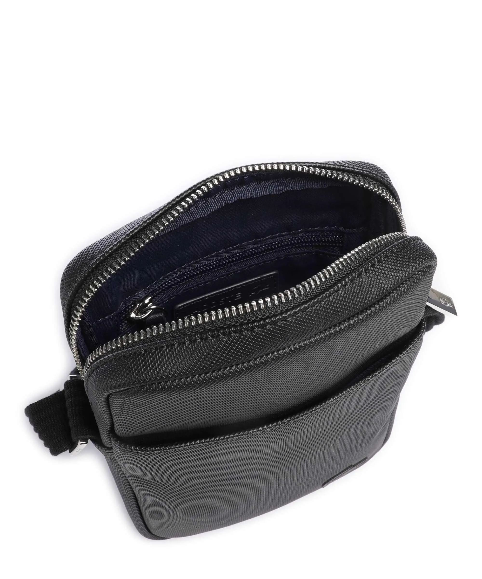  Lacoste Mens Classic Borsa a tracolla poliuretano nero  