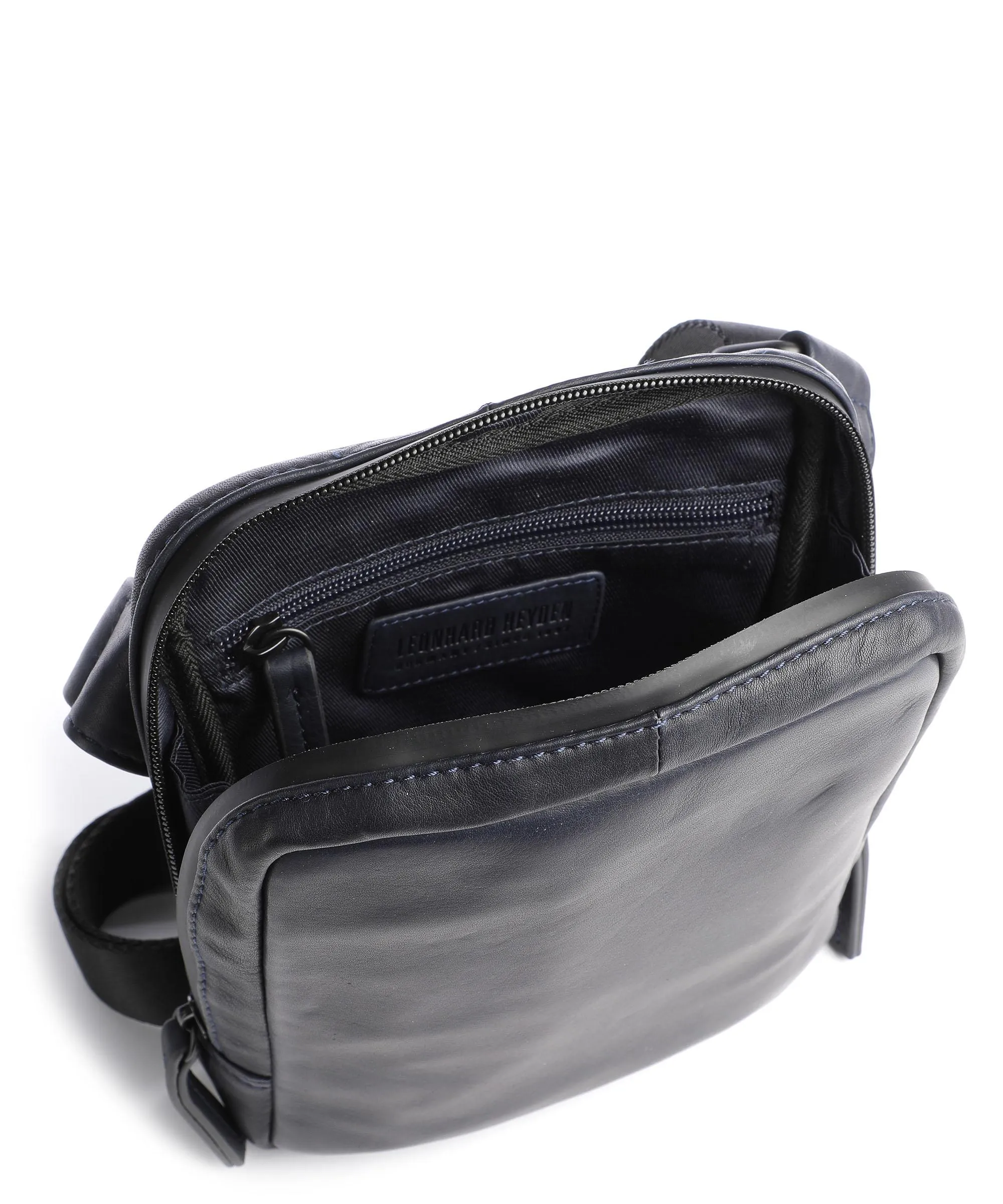  Leonhard Heyden Den Haag XS Borsa a tracolla pelle bovina navy  