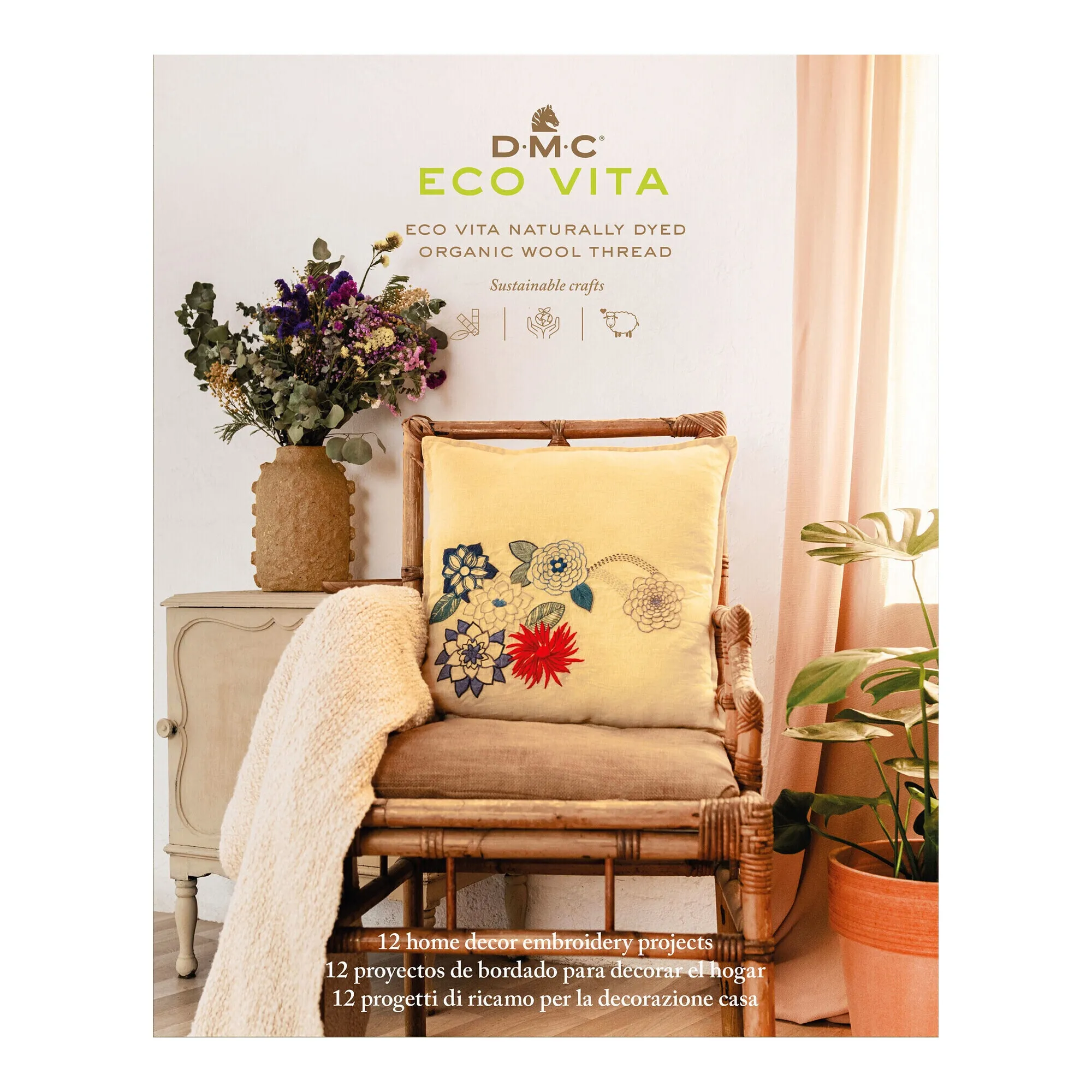 Libro di schemi Decor - 12 schemi di ricamo per la casa - DMC
