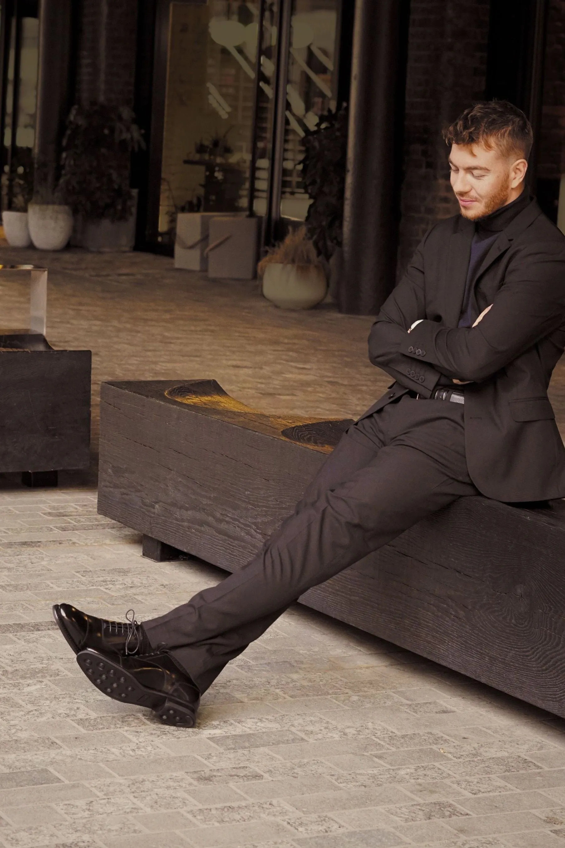 Loake Nero - 300BRG - Scarpe cap toe Oxford