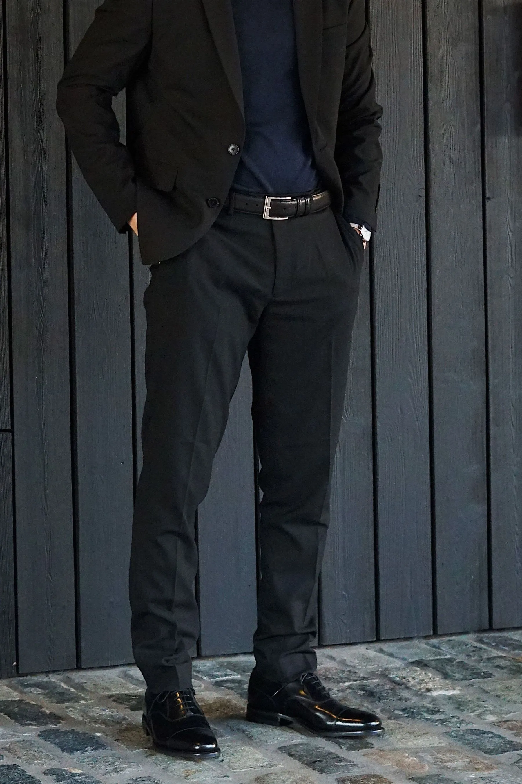 Loake Nero - 300BRG - Scarpe cap toe Oxford