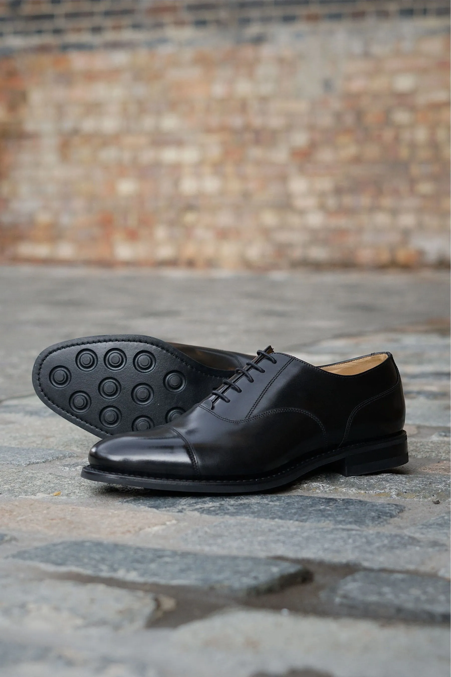 Loake Nero - 300BRG - Scarpe cap toe Oxford