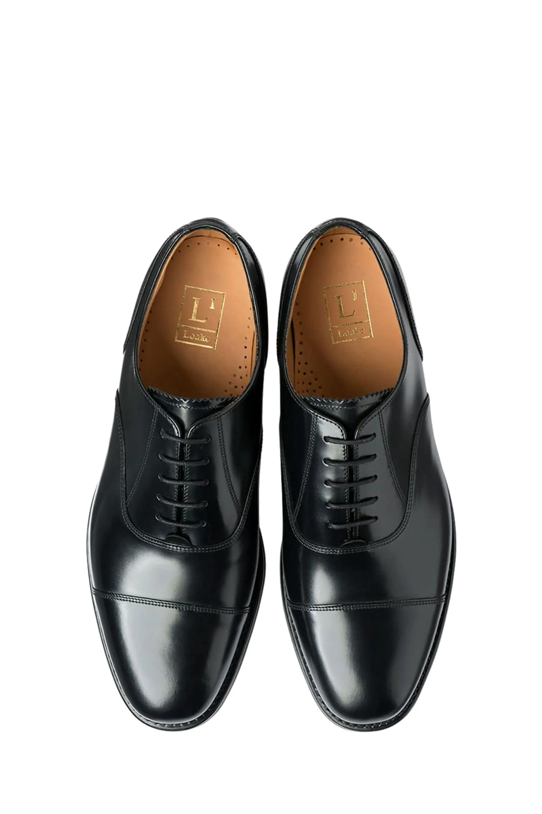 Loake Nero - 300BRG - Scarpe cap toe Oxford