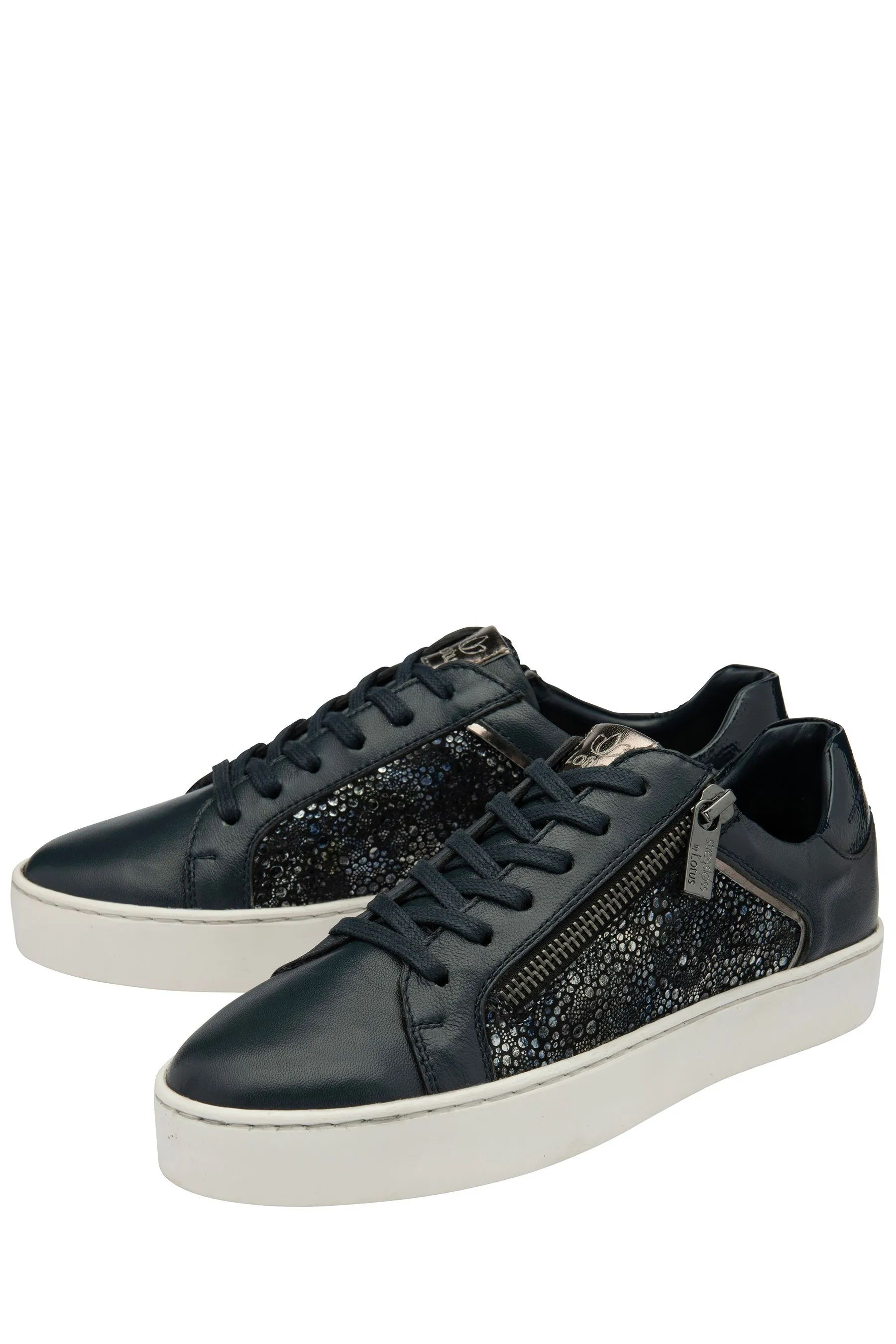 Lotus - Scarpe da ginnastica casual in pelle con zip    