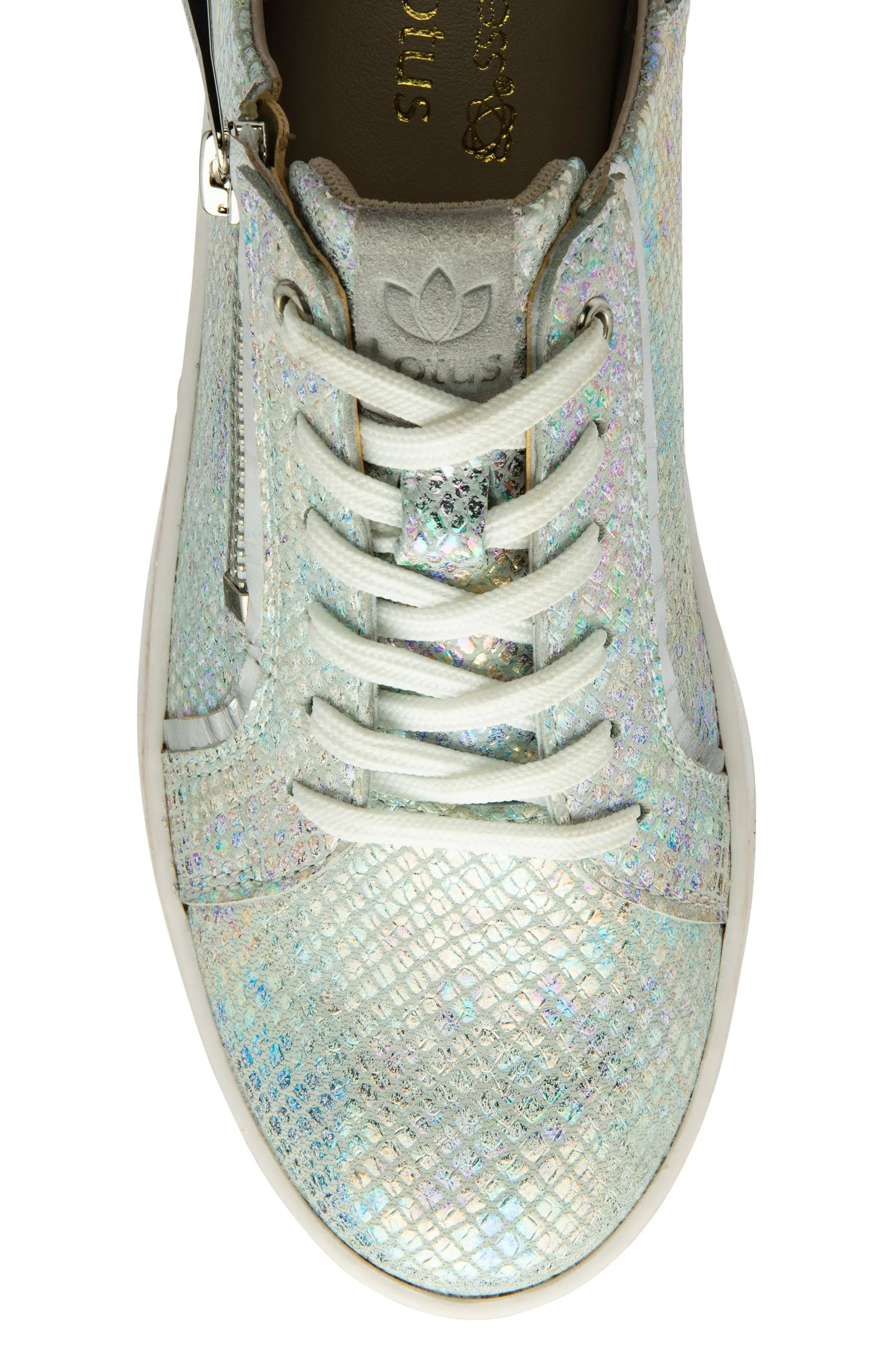Lotus - Scarpe da ginnastica in pelle con zip    