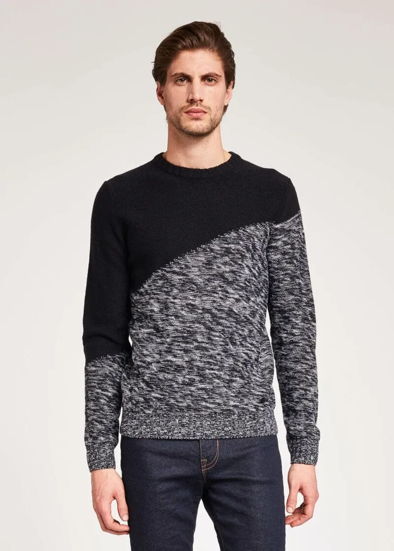 Maglia con intarsio