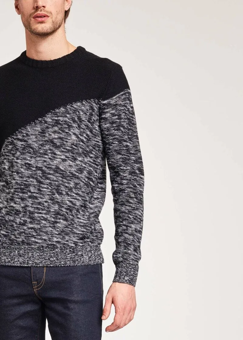 Maglia con intarsio