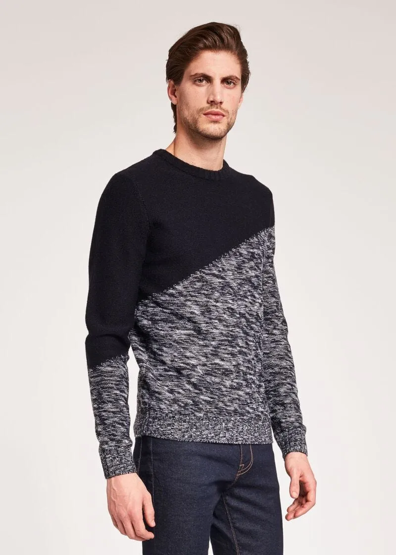 Maglia con intarsio