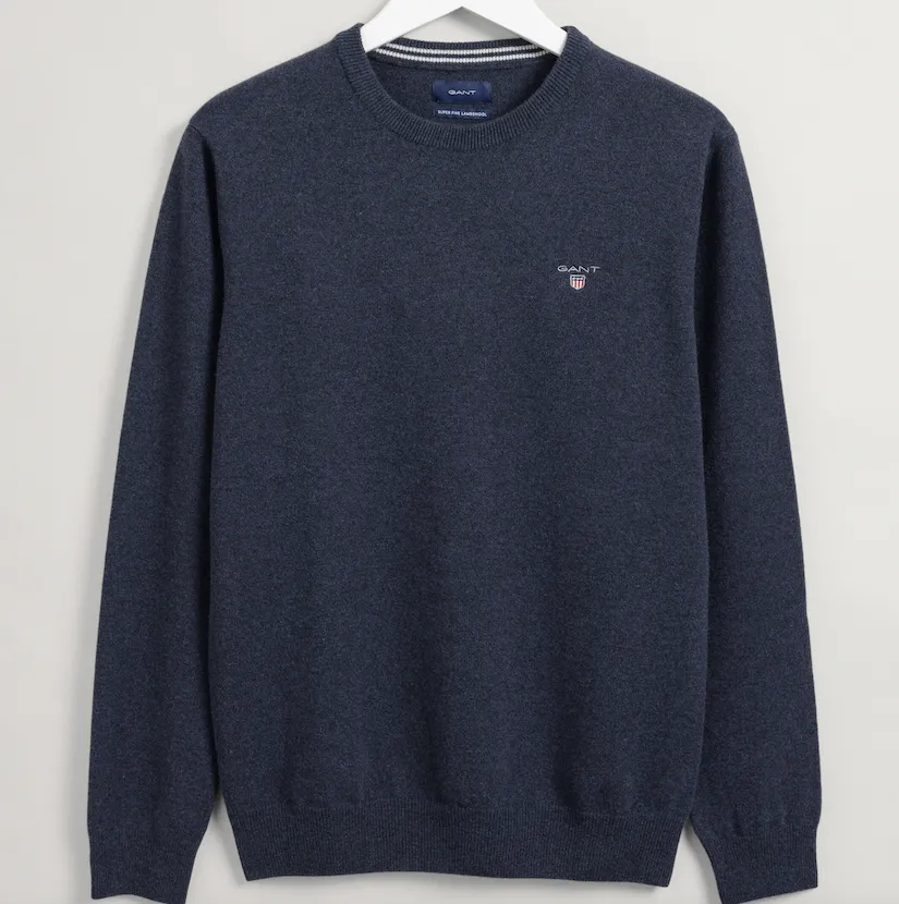 Maglia Gant uomo girocollo in finissima lana vergine 86211