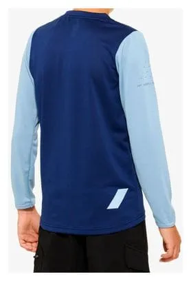 Maglia manica lunga Ridecamp Blue 100% bambino
