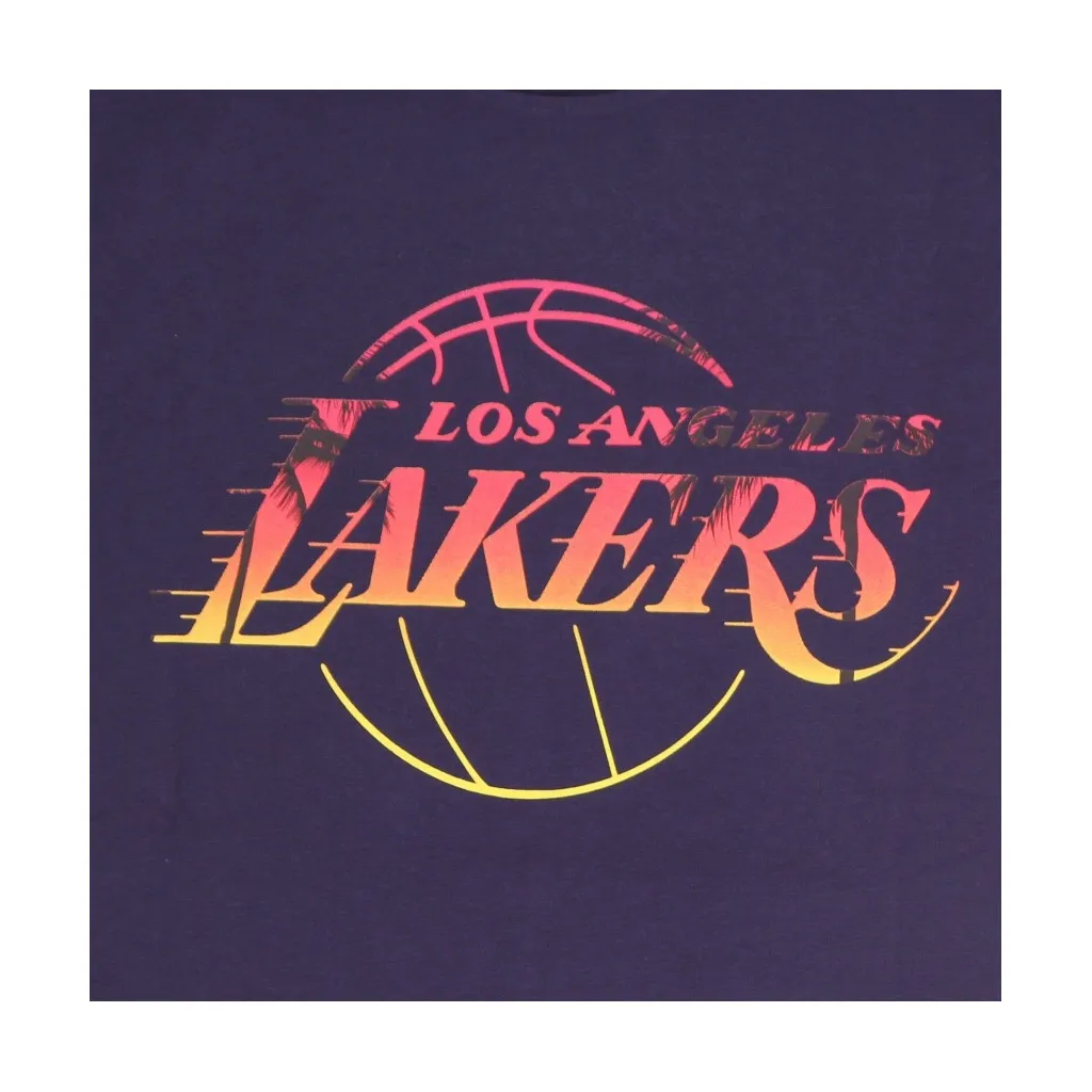 MAGLIETTA UOMO NBA COASTAL HEAT INFILL TEE LOSLAK LIGHT NAVY