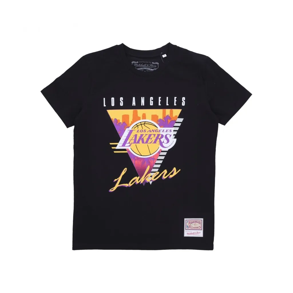 maglietta uomo nba final seconds tee loslak BLACK