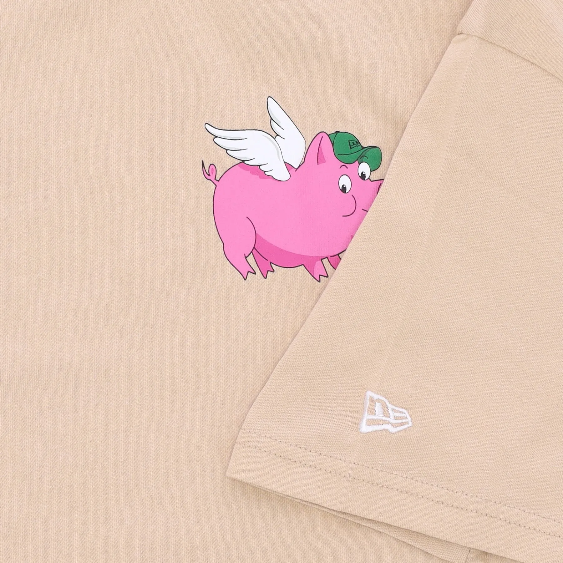 Maglietta Uomo Ne Character Graphic Os Tee Light Beige/white