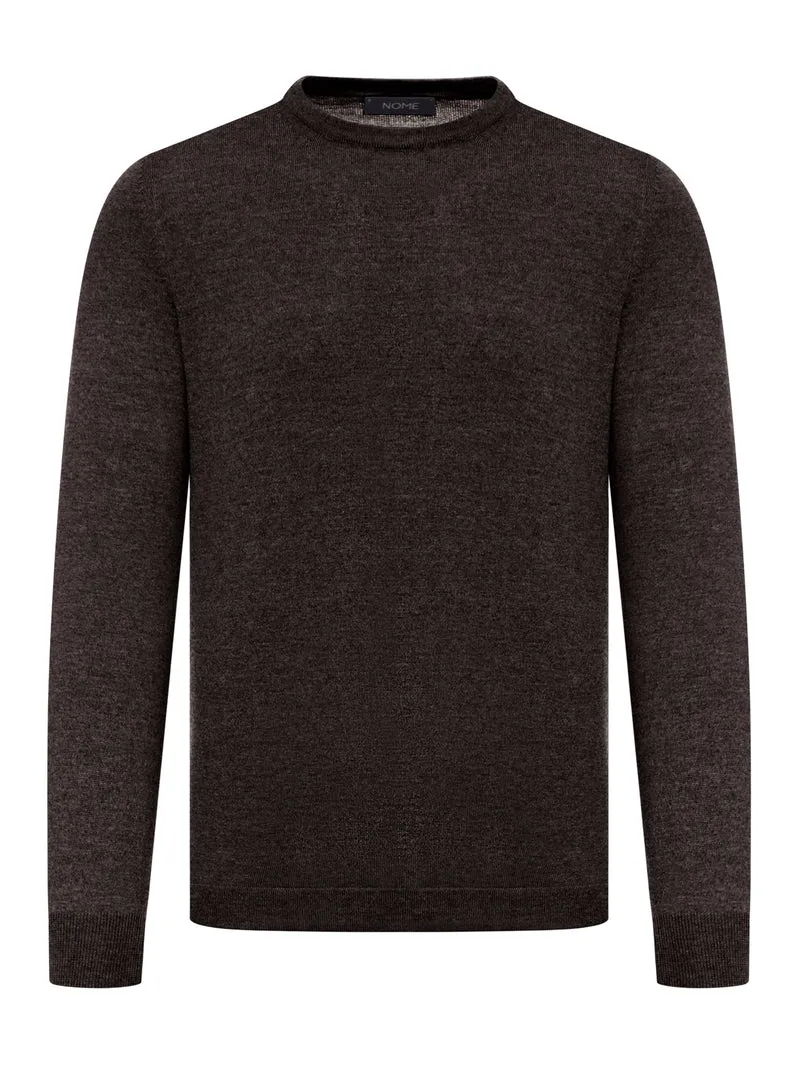 maglione girocollo in lana