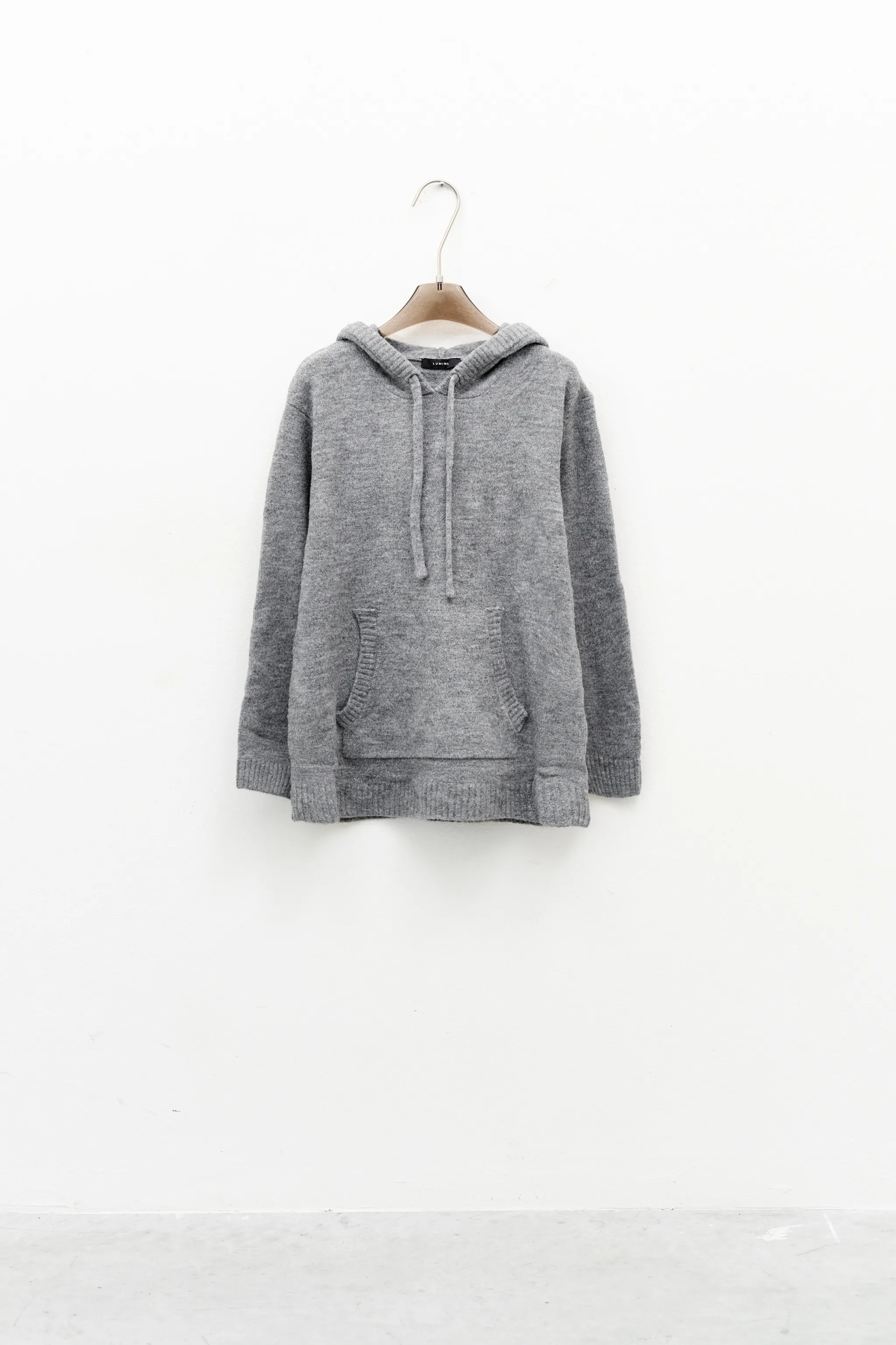 MAGLIONE MISTO LANA CON CAPPUCCIO