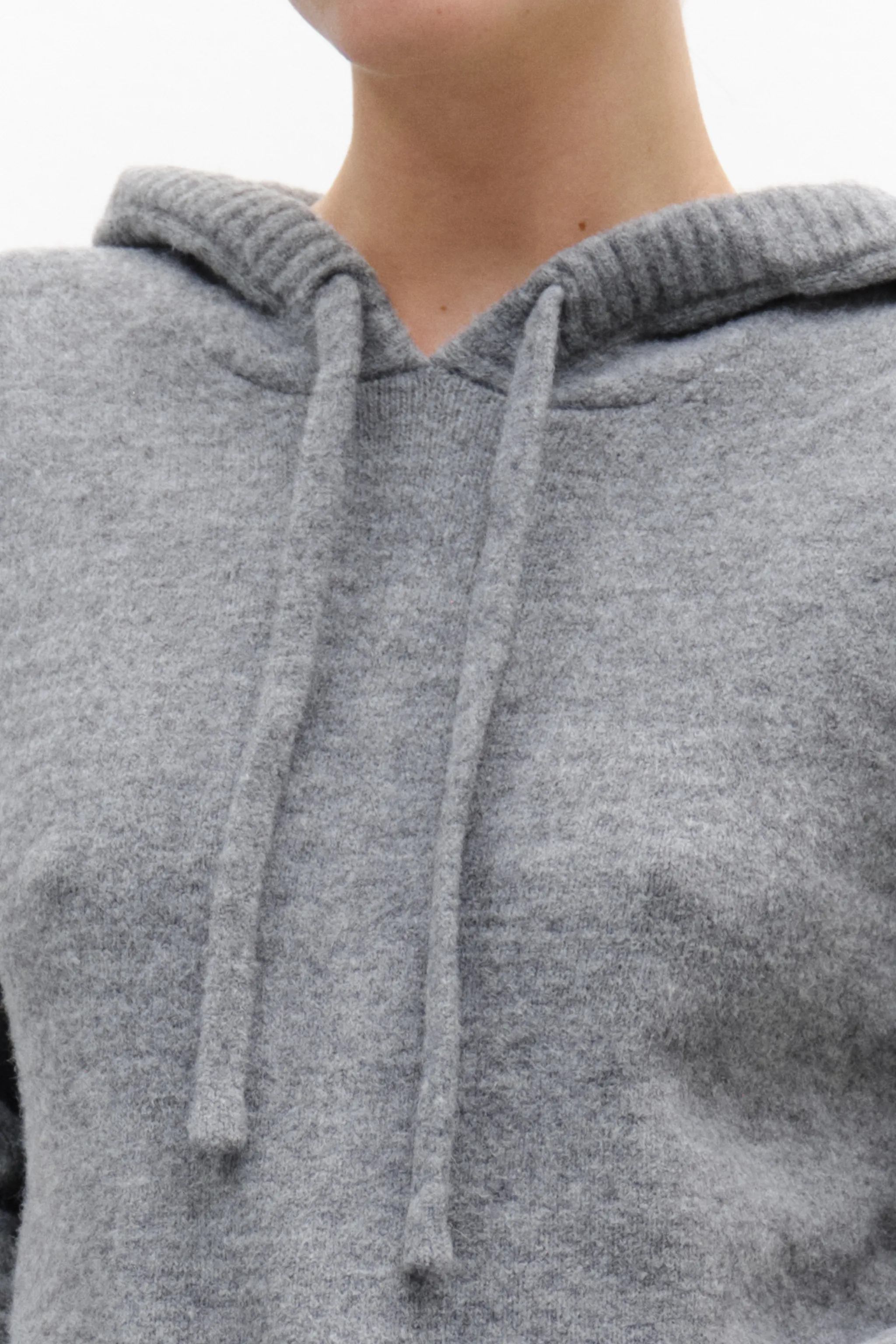 MAGLIONE MISTO LANA CON CAPPUCCIO
