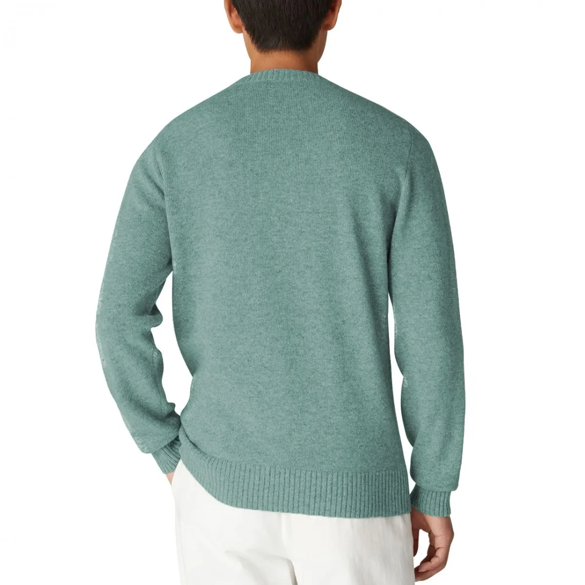 Maglione Sebastien Lambswool Green Acquamarina