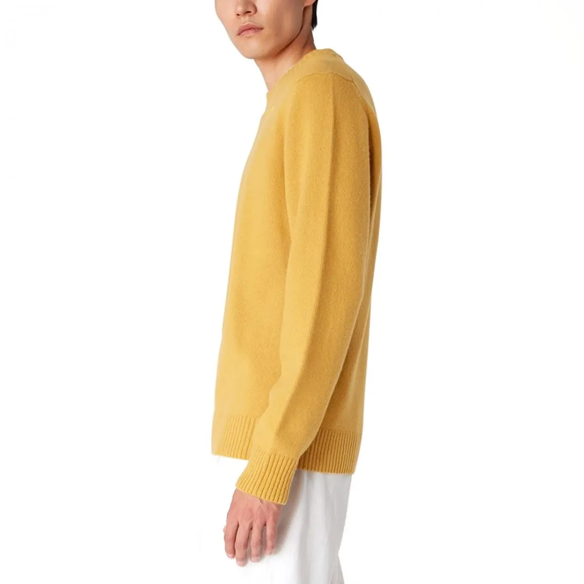 Maglione Sebastien Lambswool Yellow Mustard